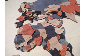 Карта мира на стену