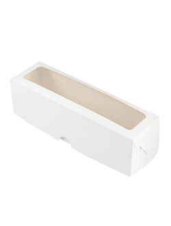 Коробка для макарун (Белая) 19*5,5*5,5 см