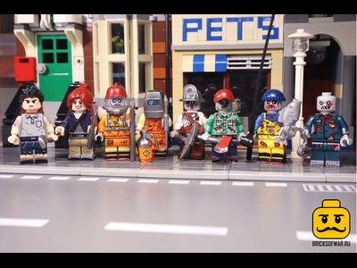 Набор зомби-апокалипсис 8 фигурок, совместимых с Лего