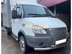 Защита переднего бампера с перемычками ПапаТюнинг для ГАЗель ГАЗ 27057