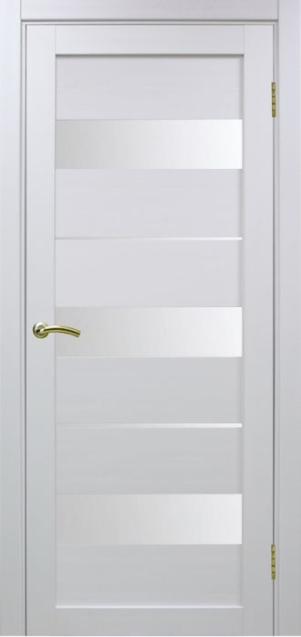Межкомнатная дверь "Турин-526" белый монохром (стекло)
