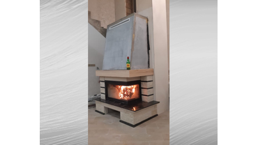 Монтаж камина Stella LWTRAC + топка Альфа 700 RB