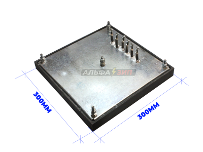 Конфорка ТЭНовая КЭТ-0,09 - 300*300мм для электроплит Abat ЭП-2ЖШ/ЭПК-48