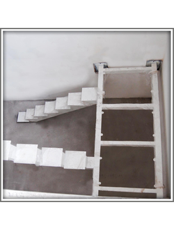 мк №9. металлокаркас. центральный косоур. лазерная резка. покраска - полимерно порошковое покрытие.