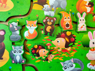 Лабиринт "Чей малыш?"