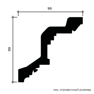 Карниз 1.50.169 - 99*96*2000мм