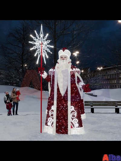 Световая фигура Дед мороз, h=4,15