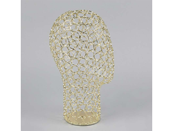 GM34 Манекен головы металлический Высота: 330 мм Цвет: золото