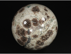 Шар "Яшма цветочная, хризантемовая", Казахстан (68 мм, 416 г) №29772