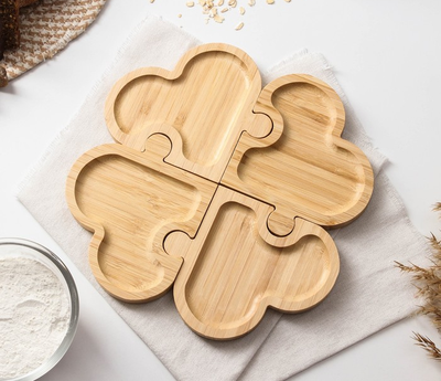 менажница "пазл из 4 сердец"