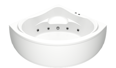 Акриловая гидромассажная ванна BAS Мега 160х160