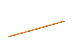 Hose, Rigid 3mm D. 20L / 16.0cm, Orange (75c20 / 6311174)