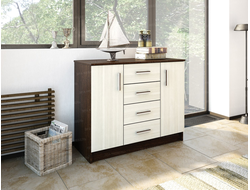 ЛДСП Комод К1000-2Д Дуб Венге-Сосна Лоредо