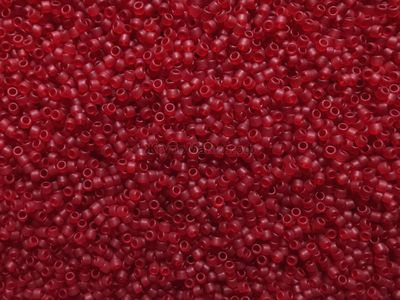 Toho 15/0 0005CF Transparent-Frosted Ruby / Прозрачный матовый Сиамский рубин