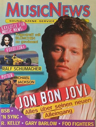 Music News Magazine June 1997 Jon Bon Jovi, Blumchen, Иностранные музыкальные журналы, Intpressshop