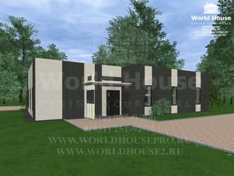 Проект коттеджа из керамического камня №36