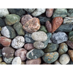 Валун цветной ландшафтный, фракция 70-150 мм