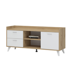 Ирис ТБ-02 Тумба ТВ 1400х620х425 Дуб крафт золото/Белый