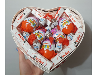 Сердце из киндеров