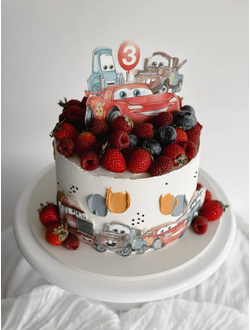 Торт с тачками