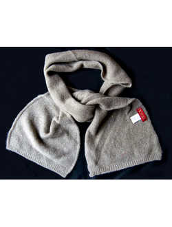 Бордовый вязаный итальянский женский шарф Визио Vizio