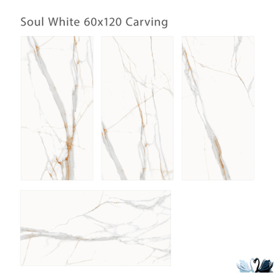 Керамогранит Staro Carving Soul White 60х120 см матовый