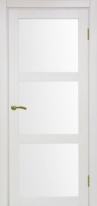 Межкомнатная дверь "Турин-530.222" ясень перламутровый (стекло сатинато)