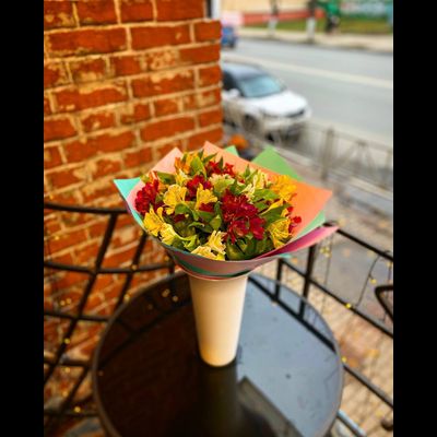 Букет из альстромерии микс 21 шт.