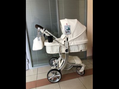 Детская коляска 2 в 1 Farfello Aimile Original Молочный Экокожа