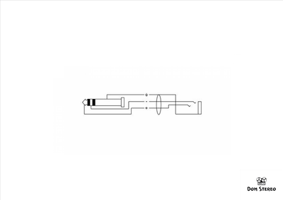 Схема распайки на кабеле Cordial CFM 3 VY инструментальный кабель джек стерео 6.3мм male