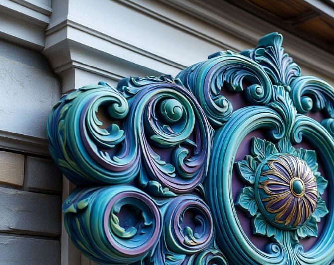 монтаж декора