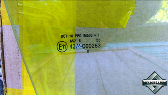 Стекло боковое переднее/заднее левое/правое Mopar