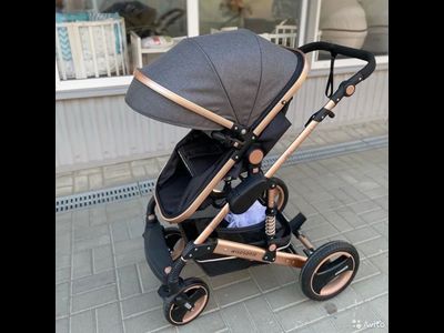 Детская коляска 3 в 1 Wisesonle Серый