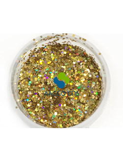 Блестки Red Gold Holographic Красное Золото Голография 0,6 мм 1 кг