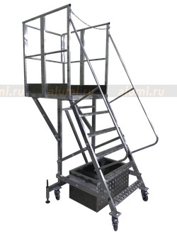Лестница с площалкой ЛС-1.5 с консолью 800 мм