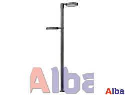 Фонарь RONDO 300мм двойной с опорой садово-парковый 4 м