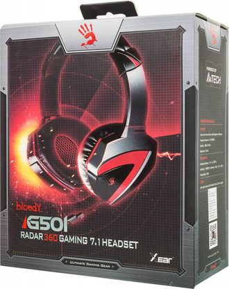 Многоканальные наушники с микрофоном A4Tech Bloody RADAR 360 GAMING 7.1 HEADPHONE G501 (красные)