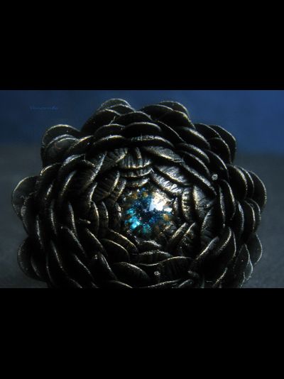 Кольцо-цветок в готическом стиле &quot;Око Ворона&quot;, по мотивам сериала &quot;Рейвенсвуд&quot;