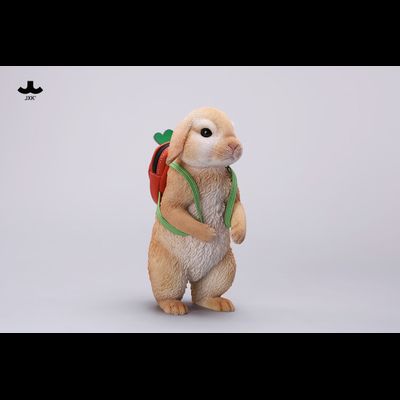 Зайчик с рюкзаком - Коллекционная фигурка 1/4 American Lop Rabbit Figurine (X42402A) - JXK