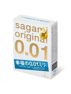 813711 Презервативы Sagami Original 001 EXTRA LUB, полиуретан, 2 шт.