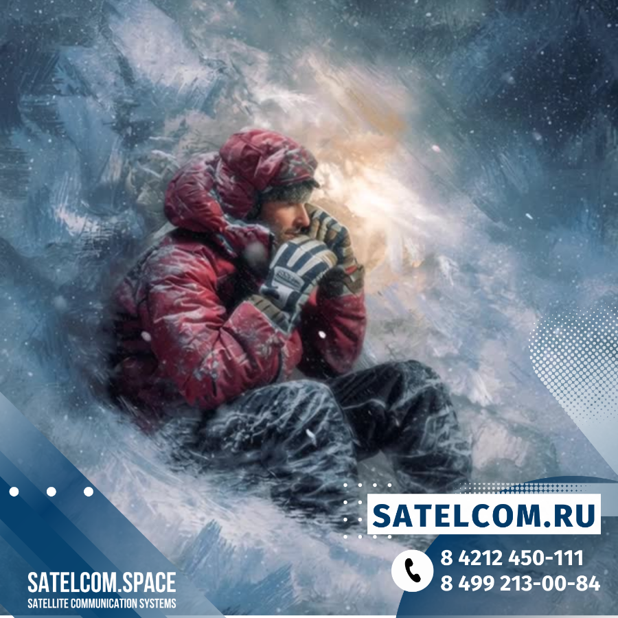 Спутниковый аппарат единственный шанс вызвать помощь в труднодоступную локацию
