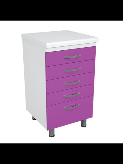 Тумба металлическая с ящиками на опорах ТМЯ-5.0