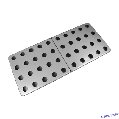 Крышка  (1 шт.) для 1/2 поддона 1250x550 АБС-пластик 20 отверстий д.55мм