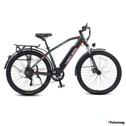 Электровелосипед WHITE SIBERIA CAMRY ALLROAD 500W матовый зеленый