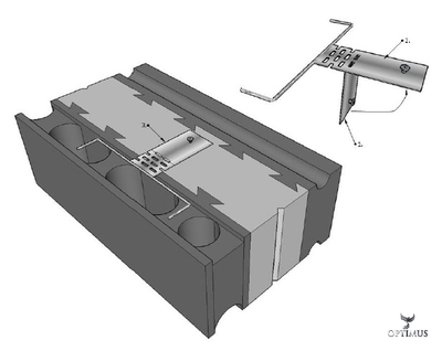 Крепежный элемент для окон и дверей RST (с винтом и шурупом)