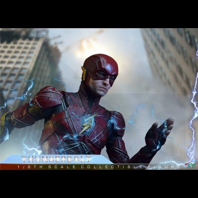 Флэш, Барри Аллен (Эзра Миллер) - КОЛЛЕКЦИОННАЯ ФИГУРКА 1/6 THUNDERBOLT (BY-020) - BY-ART