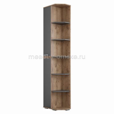 ШМ229 Стеллаж угловой Вирджиния фото закрытый. Размер: 305х2220х575