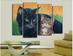 Модульная картина "Мой защитник"