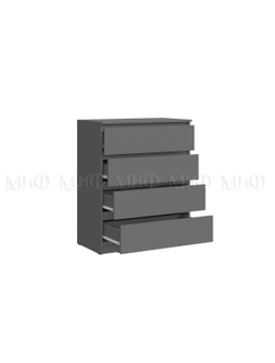 Комод "Челси" 800 4 ящика (графит)