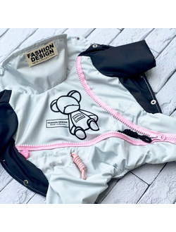 Limargy Дождевик для девочек с плюшевым подкладом "Bear"